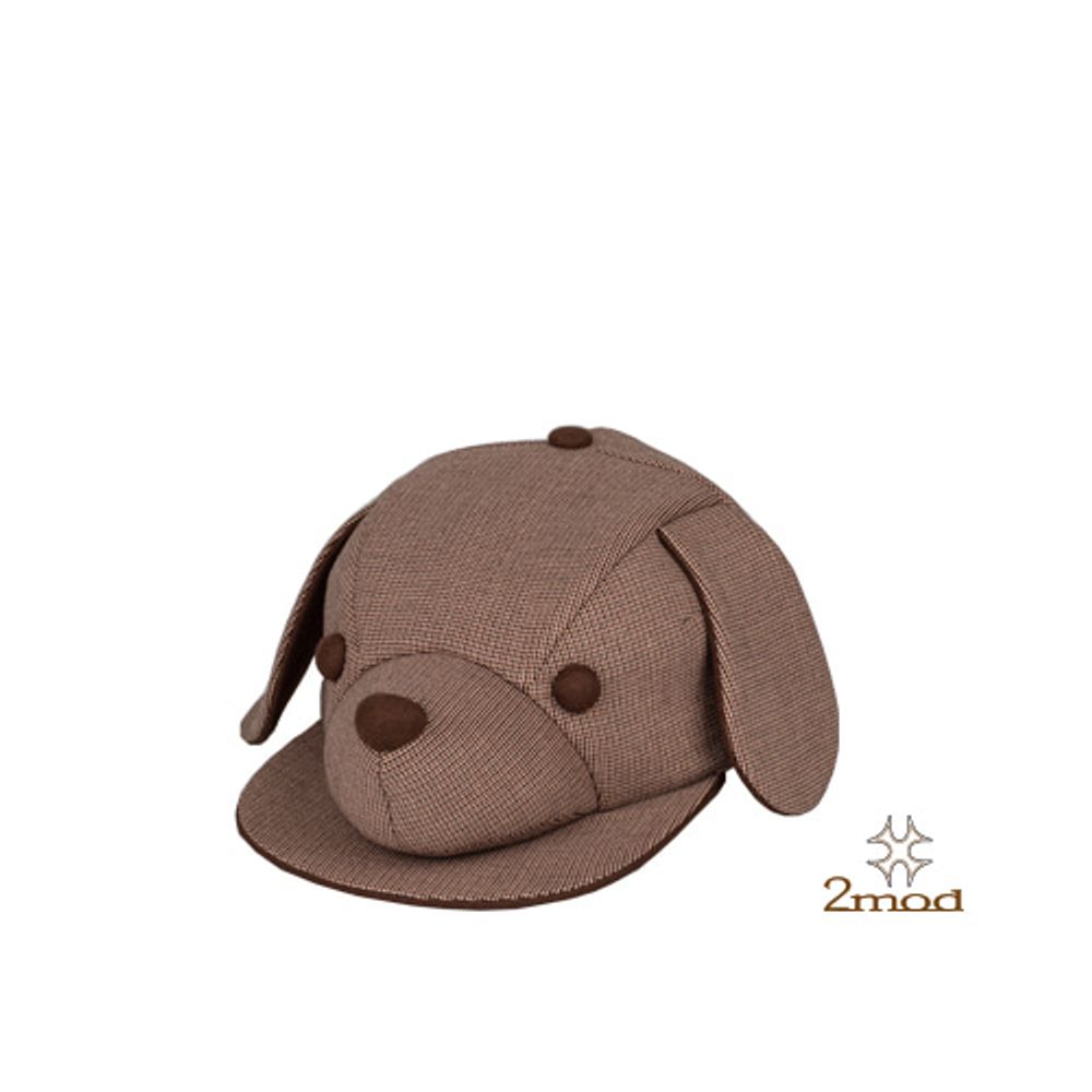 2MOD_19FWD016_Twomod, Brown Puppy Character Hat_Handmade, Made in Korea, 3D